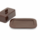 HAY Barro Butter Dish in Burgundy 