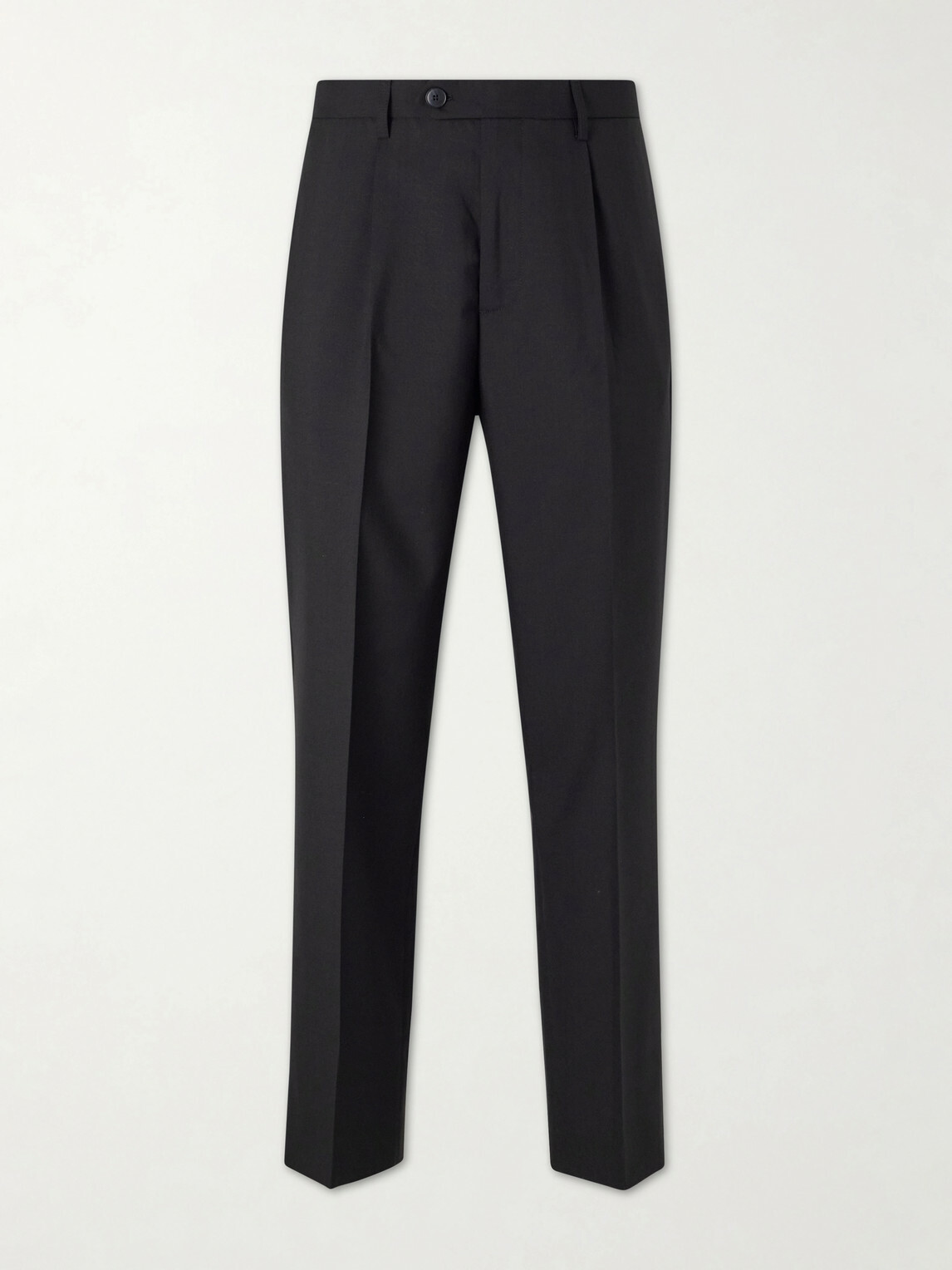 mfpen - Formal Straight-Leg Pleated Wool Suit Trousers - Black