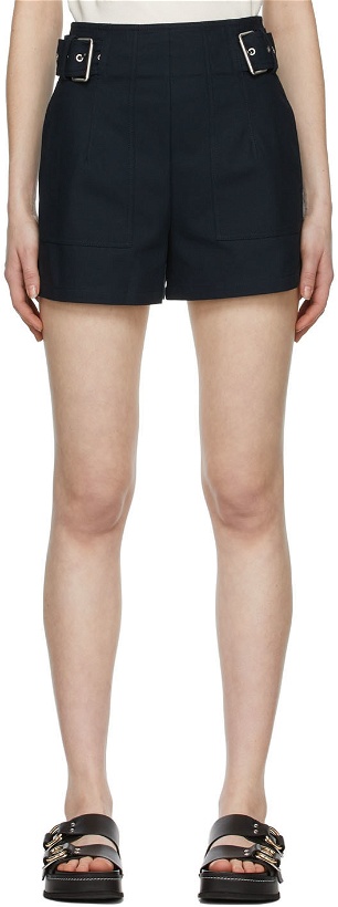 Photo: 3.1 Phillip Lim Navy Cotton Shorts