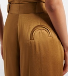 Blazé Milano Husi satin palazzo pants