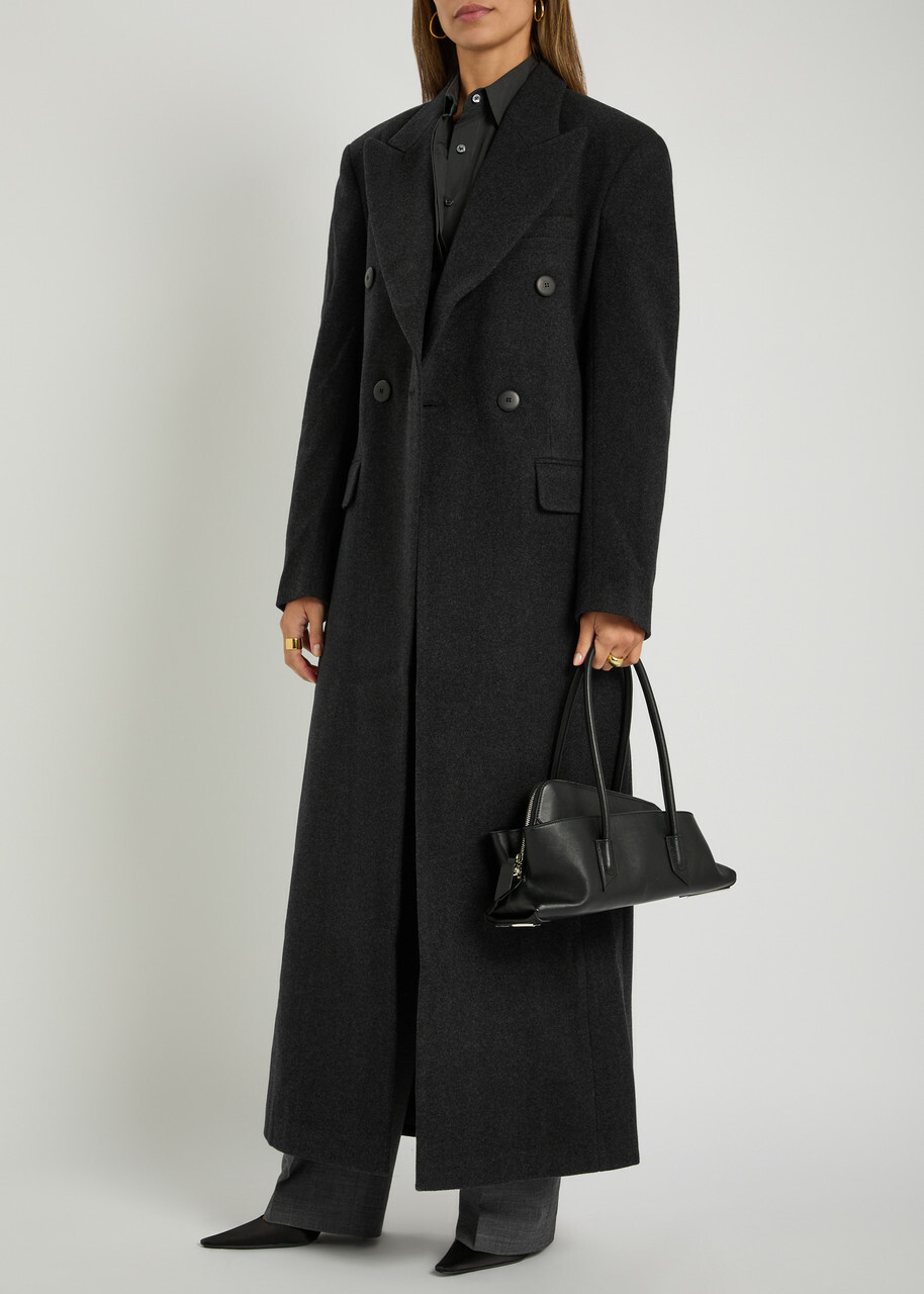 Bettter Lonzo Double-breasted Wool Coat Dark Grey