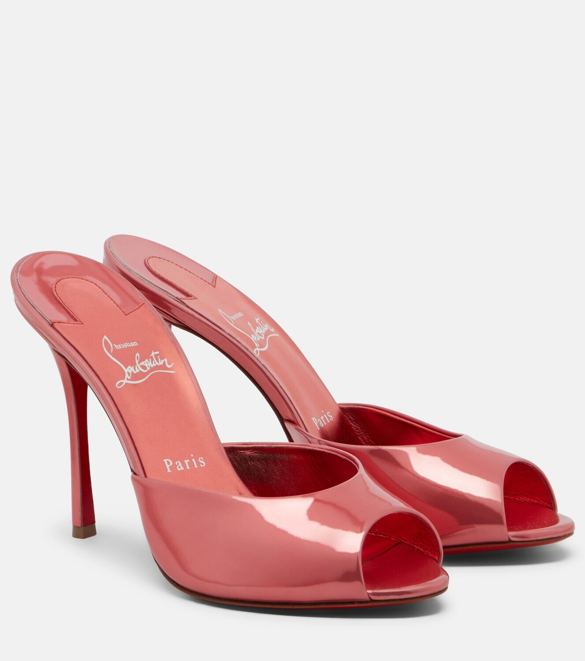 Christian Louboutin Me Dolly laminated leather mules