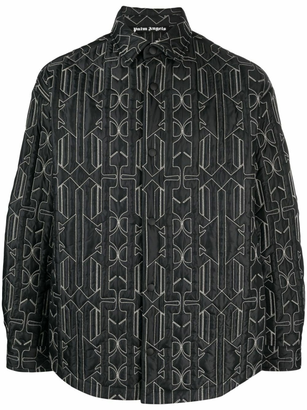 Photo: PALM ANGELS - Monogram Quilted Overshirt
