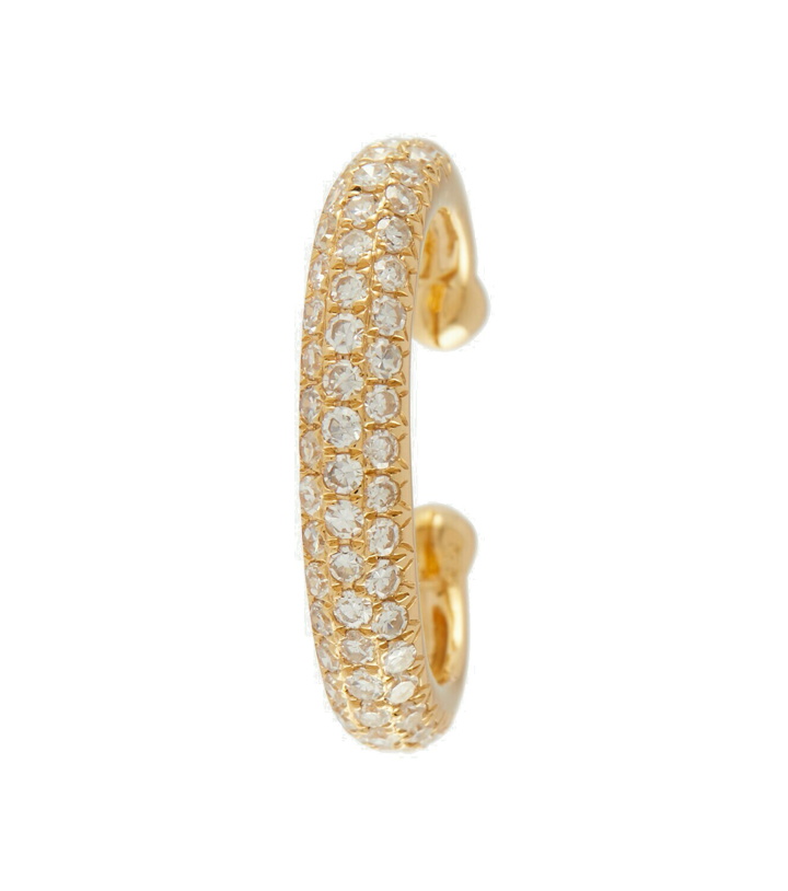 Photo: Shay Jewelry Jumbo Pavé 18kt yellow gold ear cuff with diamonds