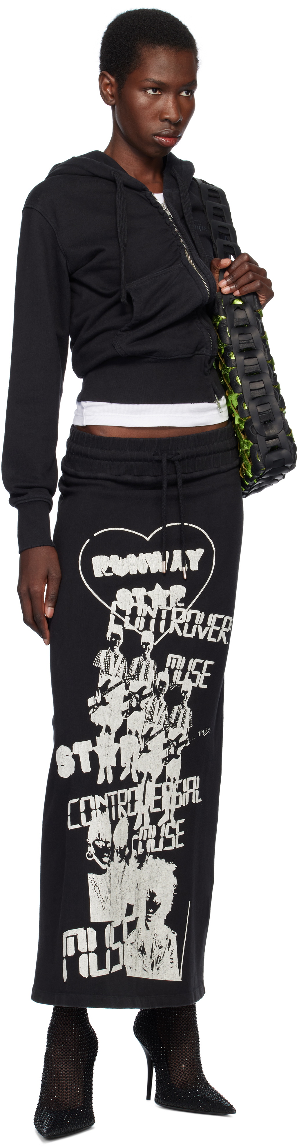 VAQUERA Black Twisted Hoodie