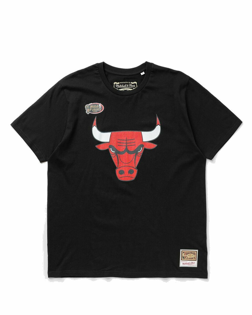 Photo: Mitchell & Ness Chicago Bulls Team Logo Tee Black - Mens - Shortsleeves/Team Tees