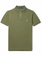 Polo Ralph Lauren - Slim-Fit Logo-Embroidered Cotton-Piqué Polo Shirt - Green