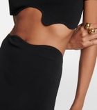 Christopher Esber Maparadita ribbed-knit maxi skirt
