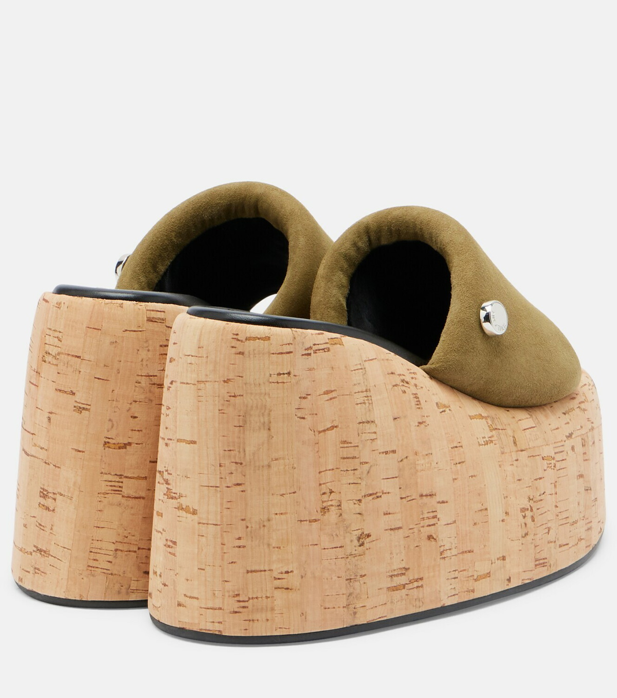 The Attico Mochi suede platform slides