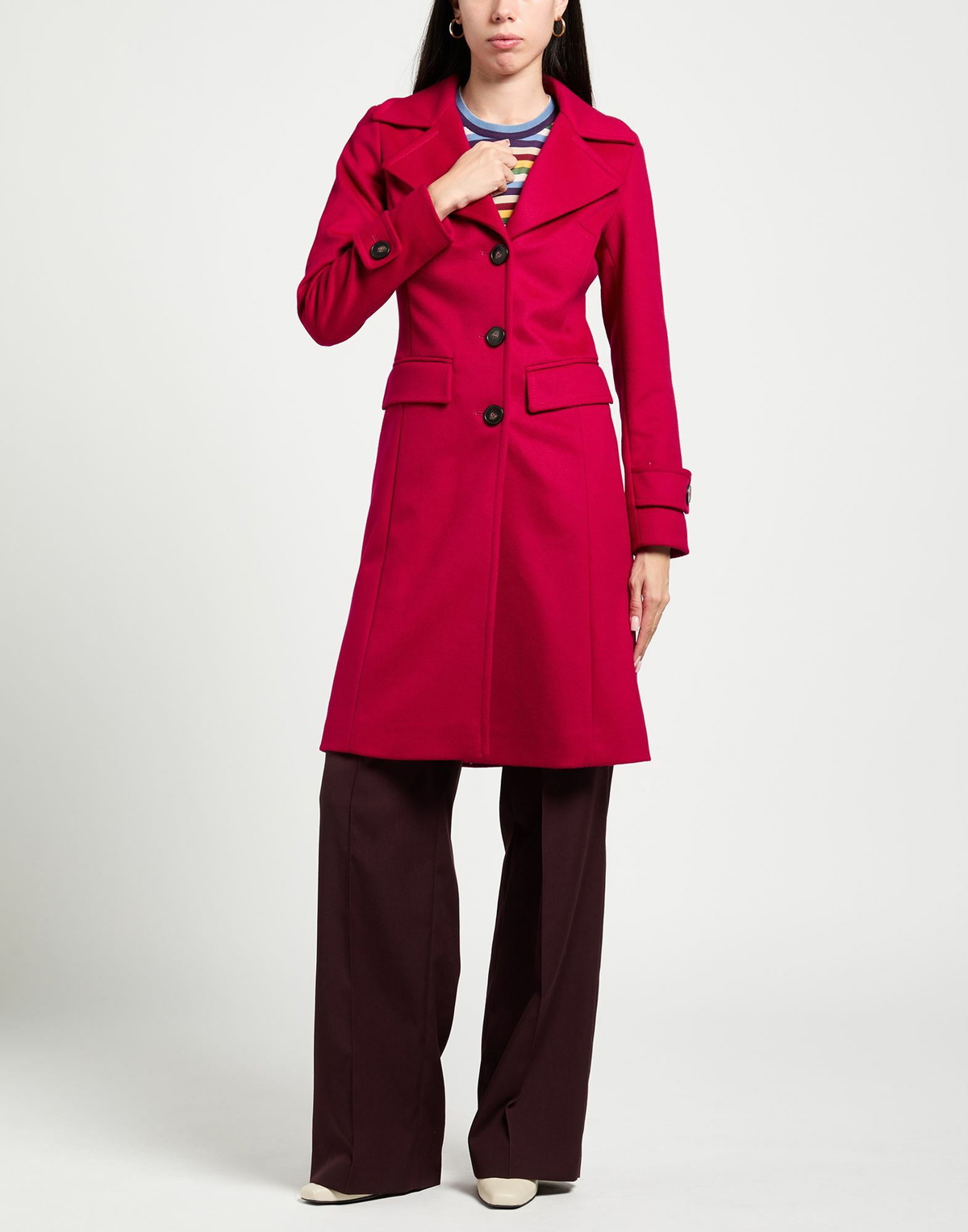 Loro Piana Womens Coat in Magenta