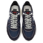 Golden Goose Navy Running Sole Sneakers