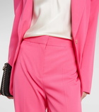 Stella McCartney Iconic high-rise wool-blend flared pants