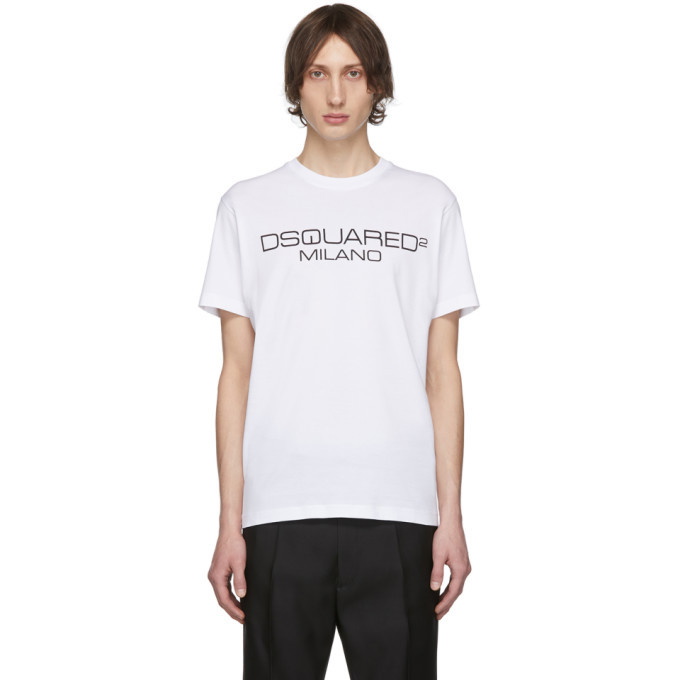 Photo: Dsquared2 White Logo T-Shirt