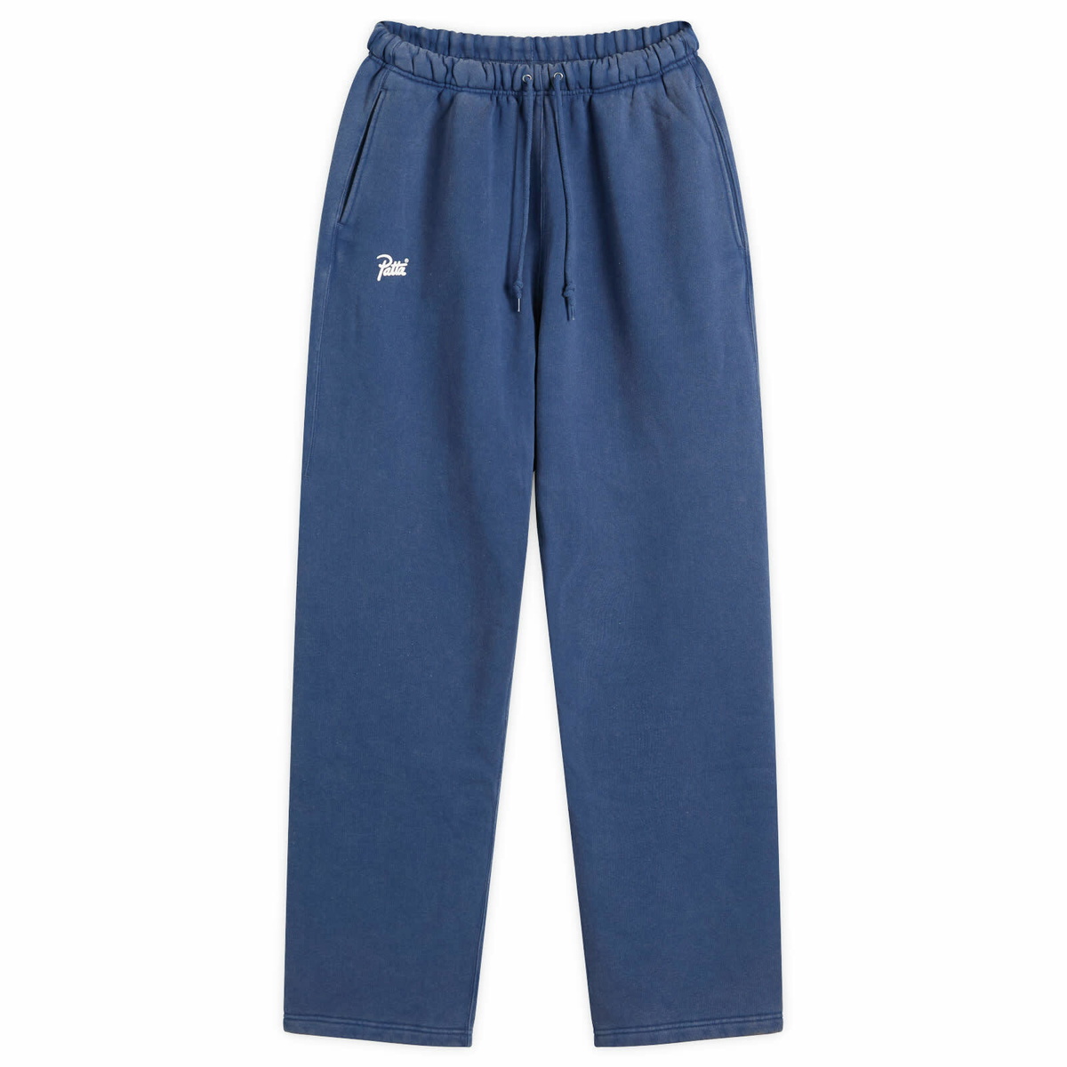 Patta Men's Classic Acid Washed Straight Leg Jogging Pants in Blue