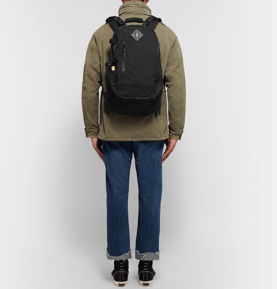 visvim - Suede-Trimmed Cordura Nylon Backpack - Black Visvim