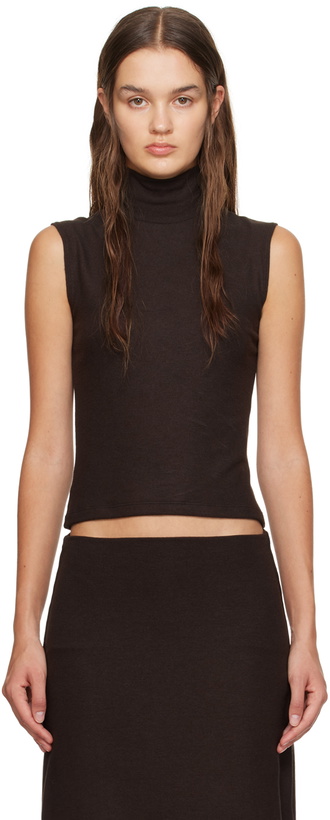 Photo: LESET Brown Lauren Turtleneck