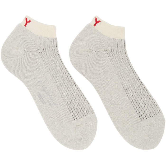 Photo: Yohji Yamamoto Beige Logo Socks