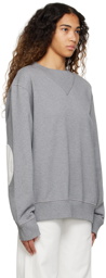 MM6 Maison Margiela Gray Patch Sweatshirt