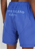 Logo Print Swim Shorts in Blue