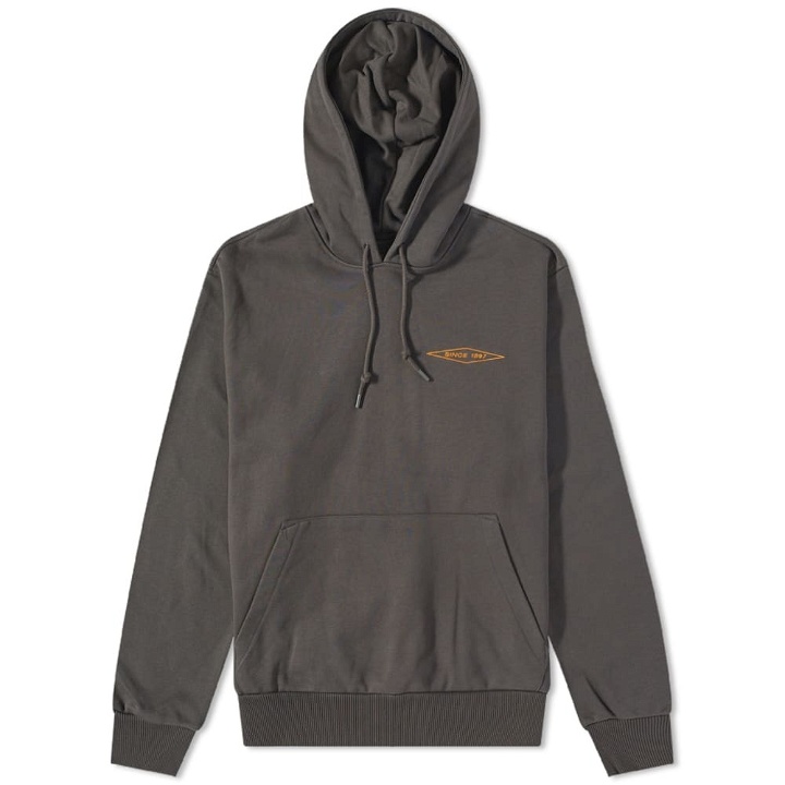 Photo: Filson Men's Prospector Embroidered Popover Hoody in Faded Black