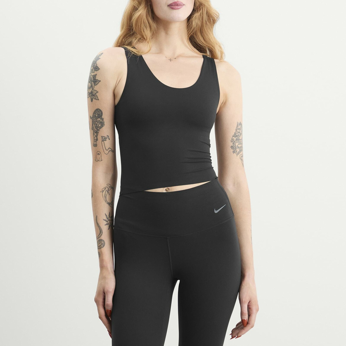 Nike Women's Zenvy Dri-Fit Tank Top in Black/Cool Grey