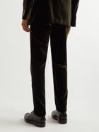 Giorgio Armani - Straight-Leg Velvet Suit Trousers - Green