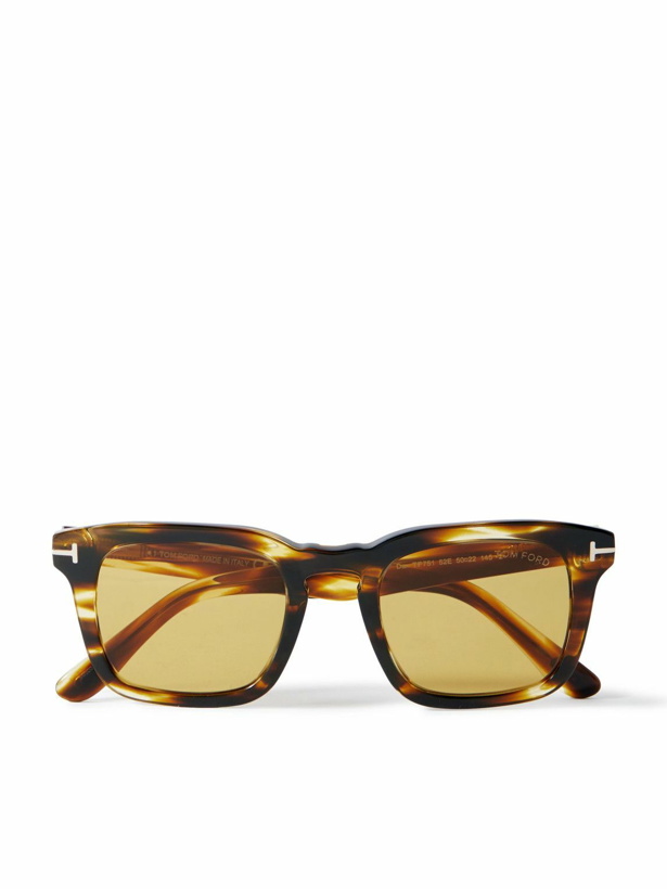 Photo: TOM FORD - Dax D-Frame Tortoishell Acetate Sunglasses