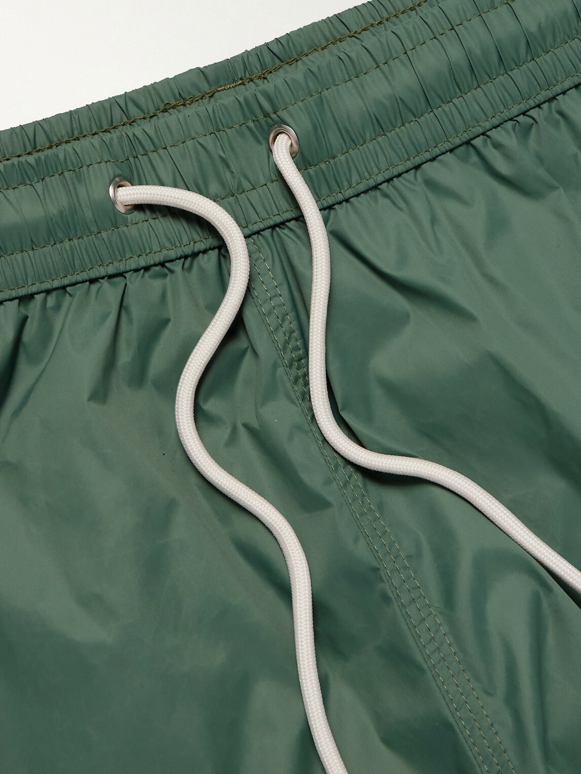 Hartford - Slim-Fit Mid-Length Recycled Swim Shorts - Green