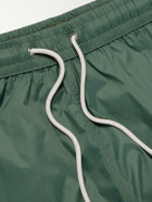Hartford - Slim-Fit Mid-Length Recycled Swim Shorts - Green