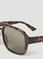 Gucci - Aviator Sunglasses in Brown