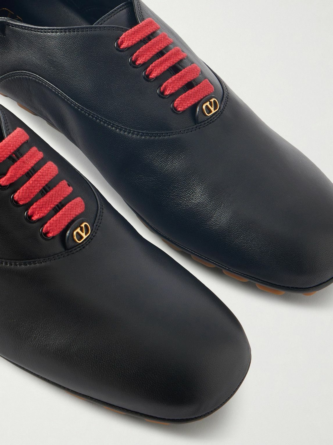 Valentino Garavani - Rythmika Derby Leather Sneakers - Black