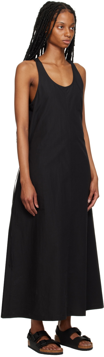 Smythe Drawstring Maxi Dress Black White