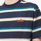 Butter Goods Men's Base Stripe T-Shirt in Navy/Khaki/Teal