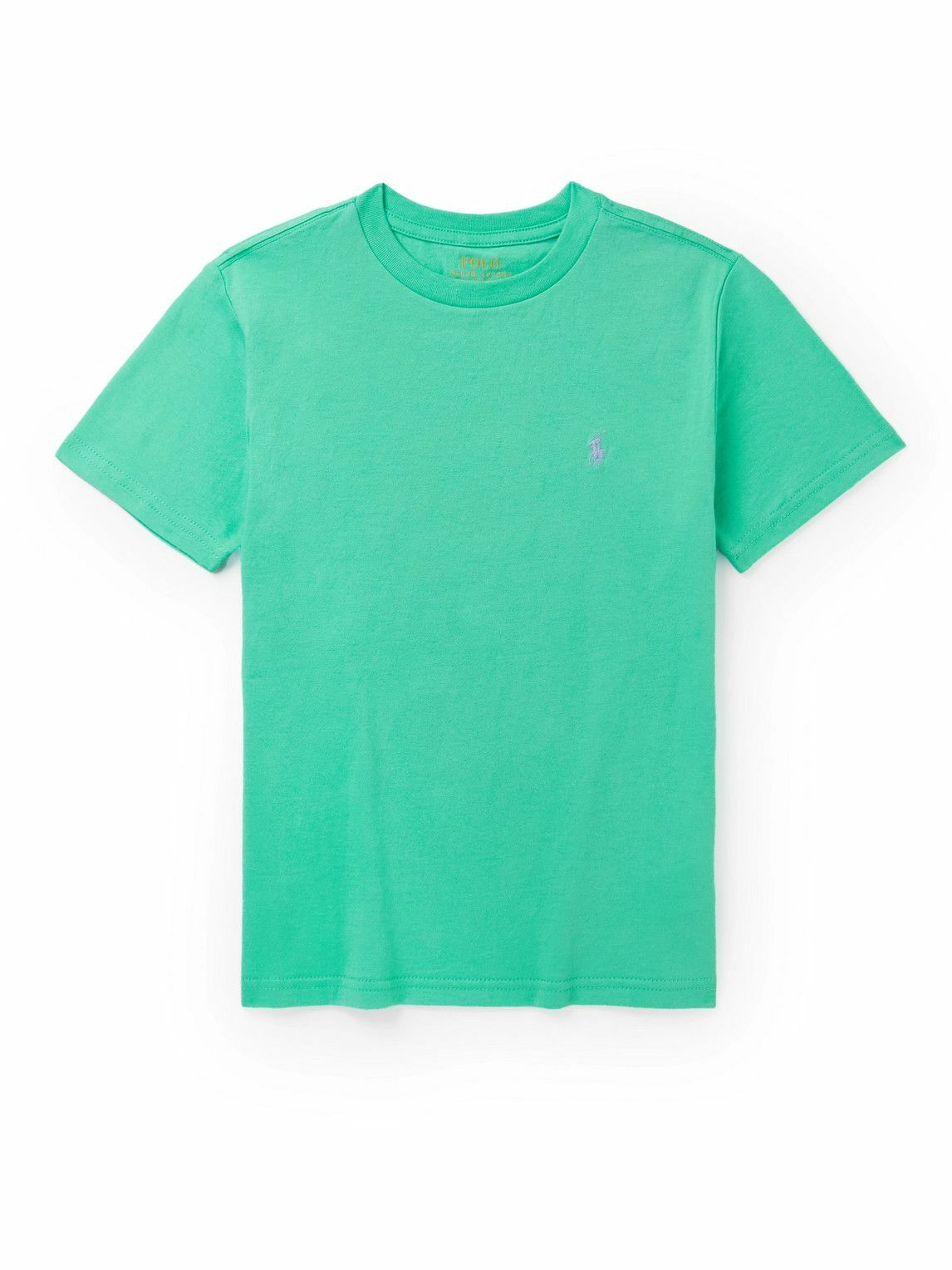 Polo Ralph Lauren Kids - Logo-Embroidered Cotton-Jersey T-Shirt - Green