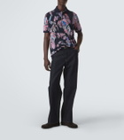 Etro Printed cotton piqué polo shirt