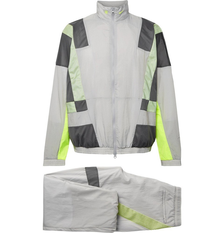 Photo: Nike - CLOT Colour-Block Mesh-Panelled Dri-FIT Tracksuit - Gray