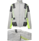 Nike - CLOT Colour-Block Mesh-Panelled Dri-FIT Tracksuit - Gray