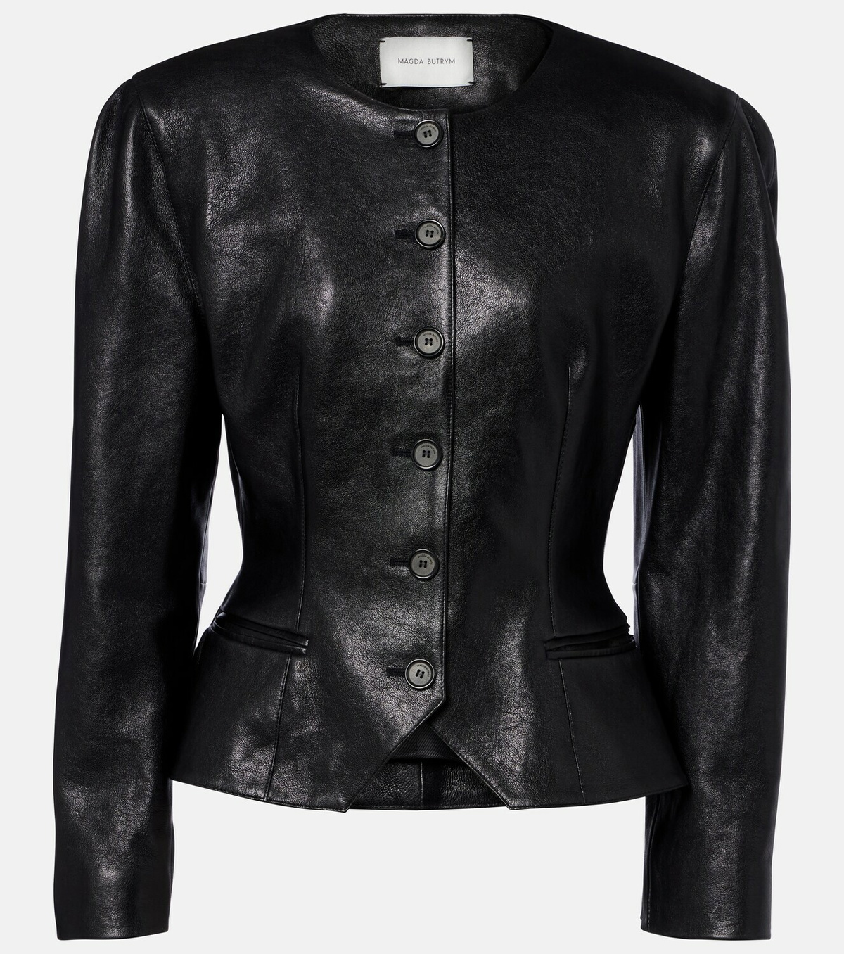Magda Butrym Peplum leather jacket