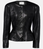Magda Butrym Peplum leather jacket