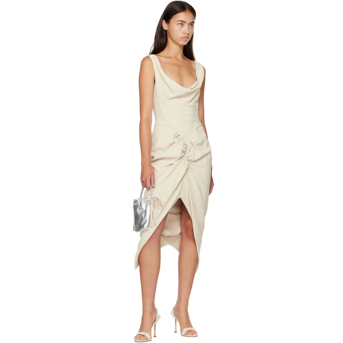 Jimmy Choo White Jenn 100 Bridal Heeled Sandals