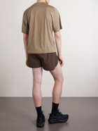 Portal - Lateral Peak Logo-Print Recycled-Jersey T-Shirt - Brown