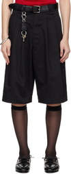 WILLY CHAVARRIA Black Borracho Shorts