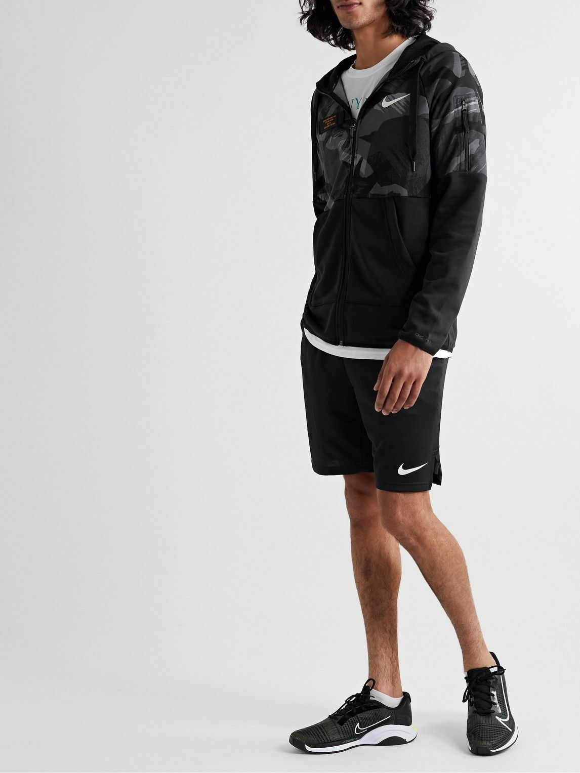nike training shorts black