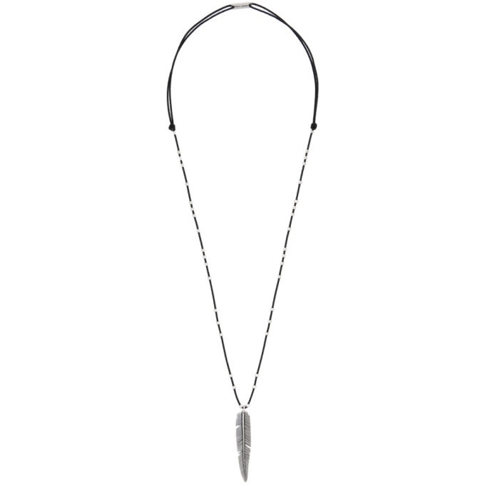 Photo: Isabel Marant Black and Silver Feather Necklace