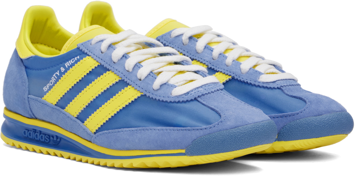 adidas blue and yellow sneakers