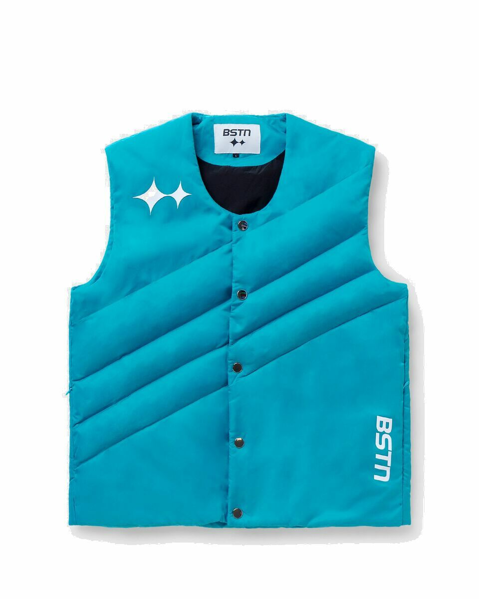 Photo: Bstn Brand Nylon Sport Vest Blue - Mens - Vests