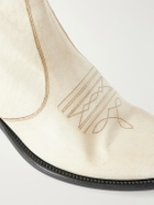 Enfants Riches Déprimés - Kansas Embroidered Leather Chelsea Boots - Neutrals