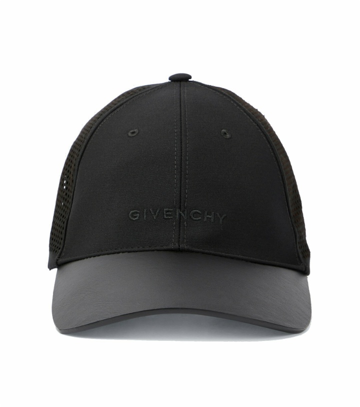Photo: Givenchy - Perforated wool baseball cap