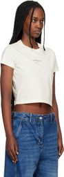 Maison Kitsuné Beige 'Maison Kitsuné Paris' Baby T-shirt