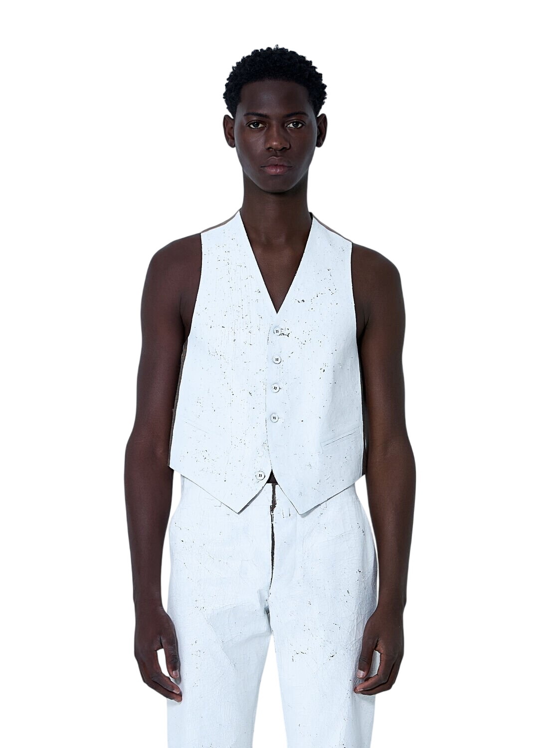 MM6 Maison Margiela Green Wool Vest MM6 Maison Margiela